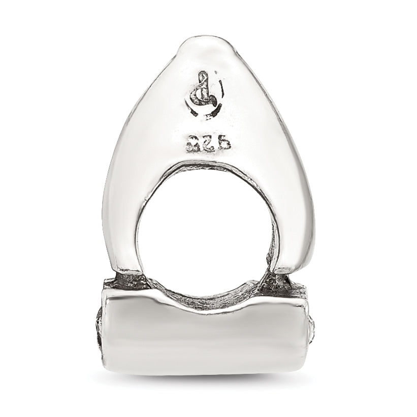 Sterling Silver Reflections Crystal Sailboat Bead
