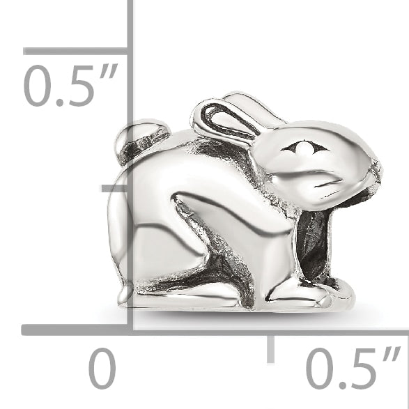 Sterling Silver Reflections Antiqued Rabbit Bead Secondary image