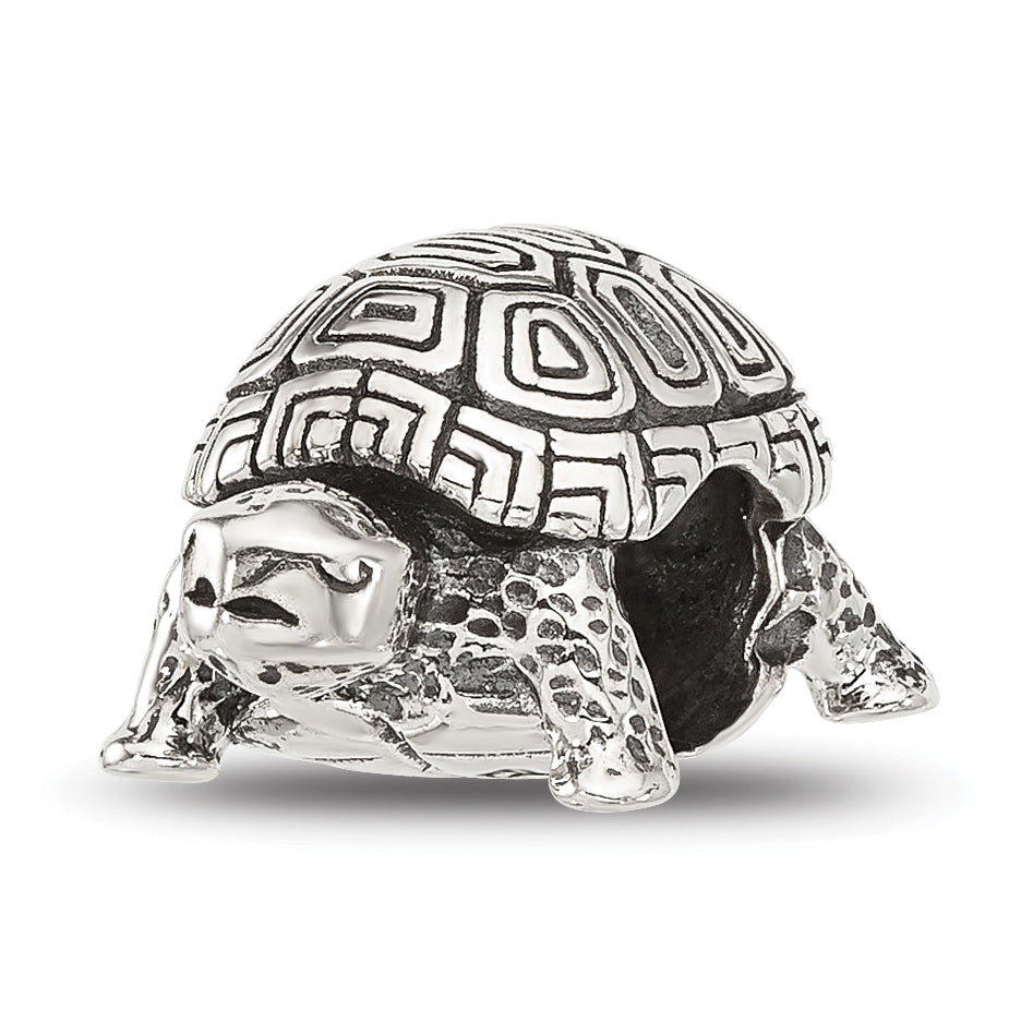 Sterling Silver Reflections Antiqued Turtle Bead Main image