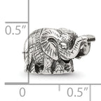 Sterling Silver Reflections Antiqued Elephant Bead