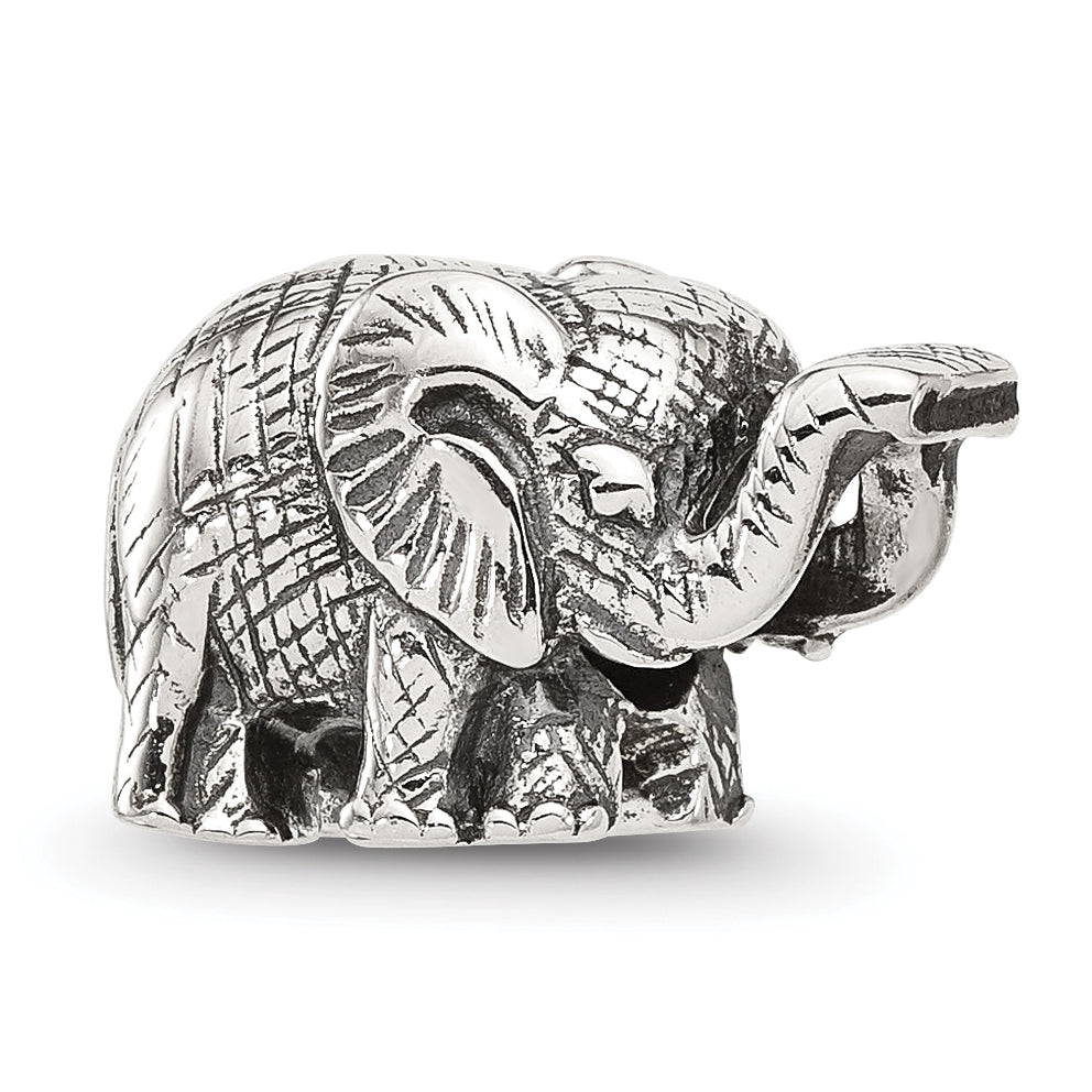 Sterling Silver Reflections Antiqued Elephant Bead Main image