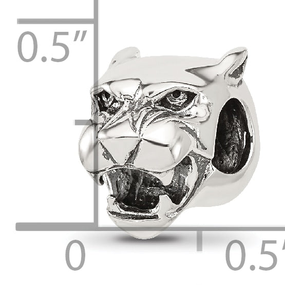 Sterling Silver Reflections Antiqued Chinese Panther Head Bead Secondary image