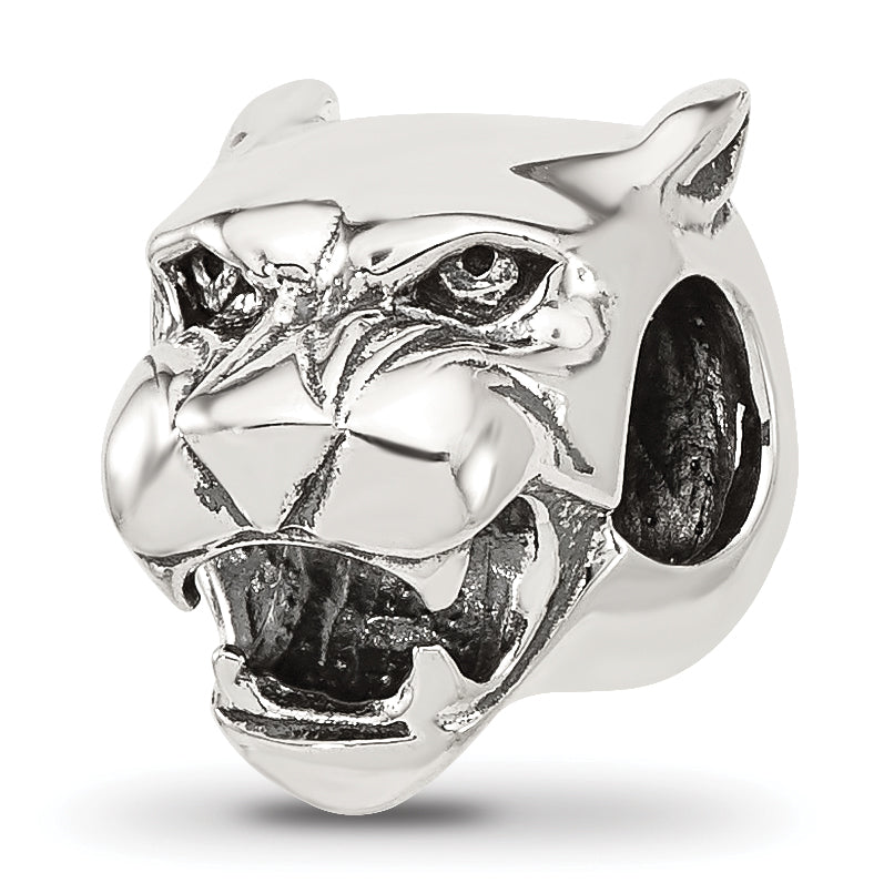 Sterling Silver Reflections Antiqued Chinese Panther Head Bead Main image