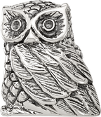 Sterling Silver Reflections Polished Owl Bead