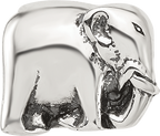 Sterling Silver Reflections Elephant Clip Bead