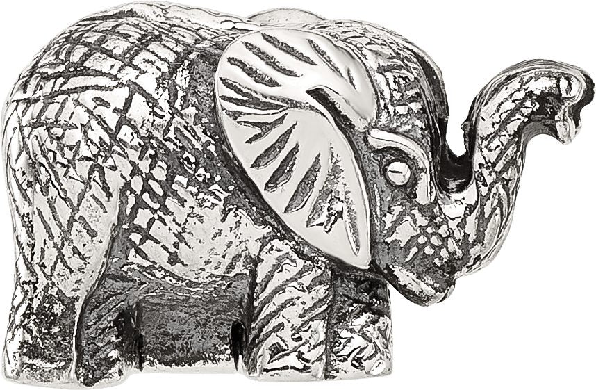 Reflection Beads Sterling Silver Antiqued Elephant Clip Bead - Sophia Jewelers