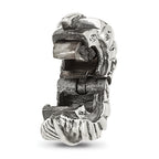 Sterling Silver Reflections Antiqued Leaf Clip Bead