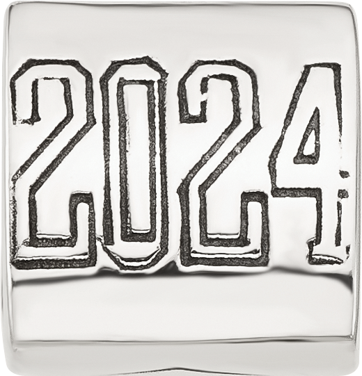 Sterling Silver Reflections Grad 2024 Cap Trilogy Bead