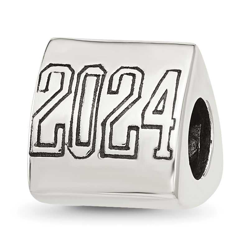 Sterling Silver Reflections Grad 2024 Cap Trilogy Bead Main image