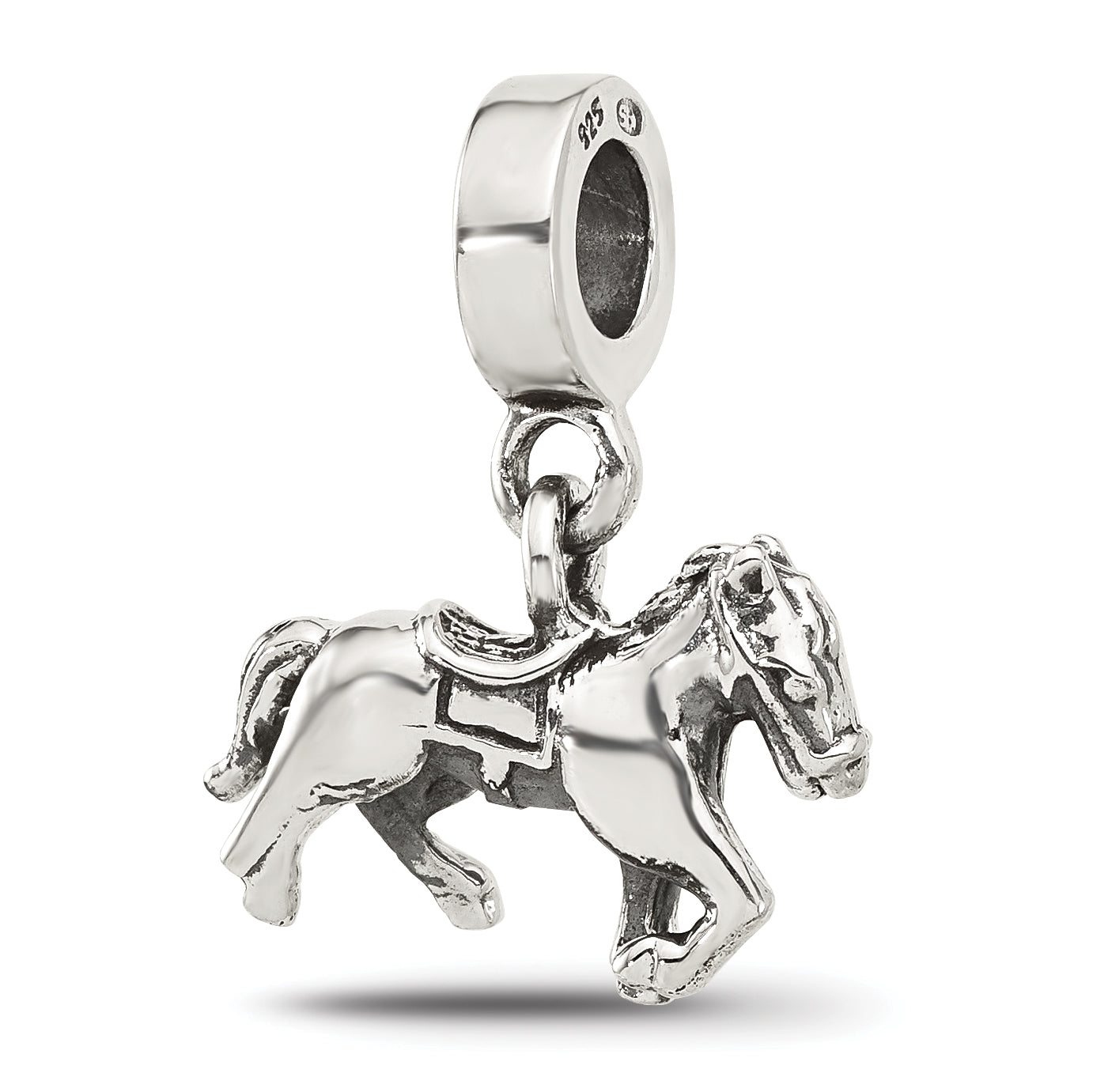 Sterling Silver Reflections Horse Dangle Bead Main image