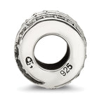 Sterling Silver Reflections Polished CZ Wrap Bead