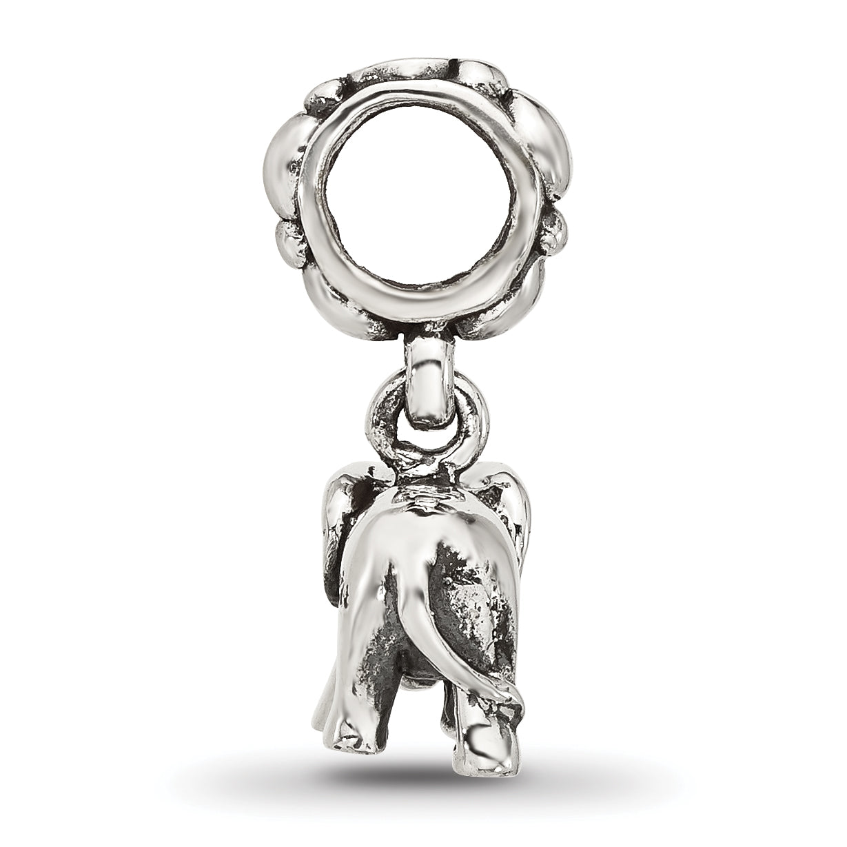 Sterling Silver Reflections Elephant Dangle Bead Secondary image