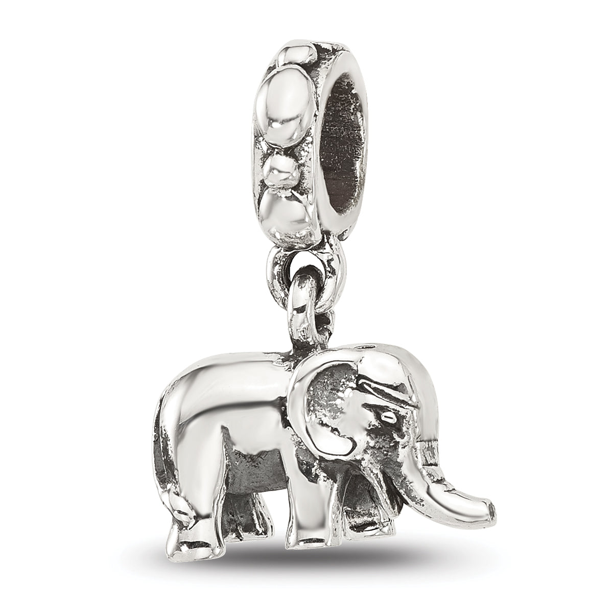 Sterling Silver Reflections Elephant Dangle Bead Main image