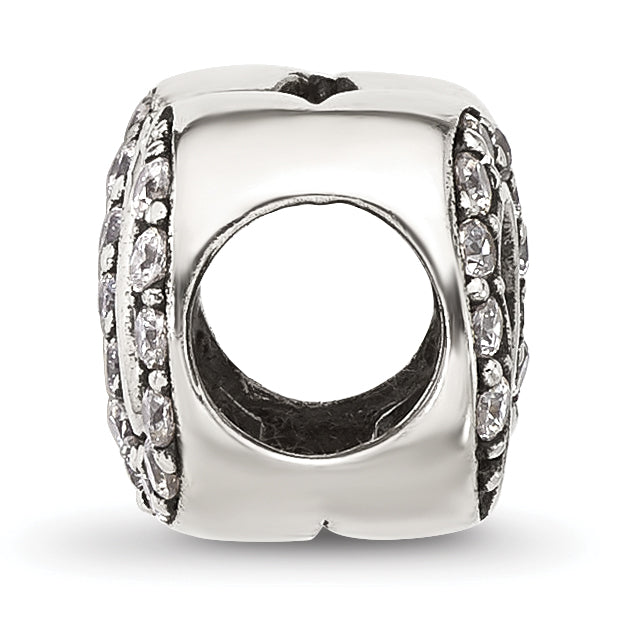 Sterling Silver Reflections CZ Infinity Bead Secondary image