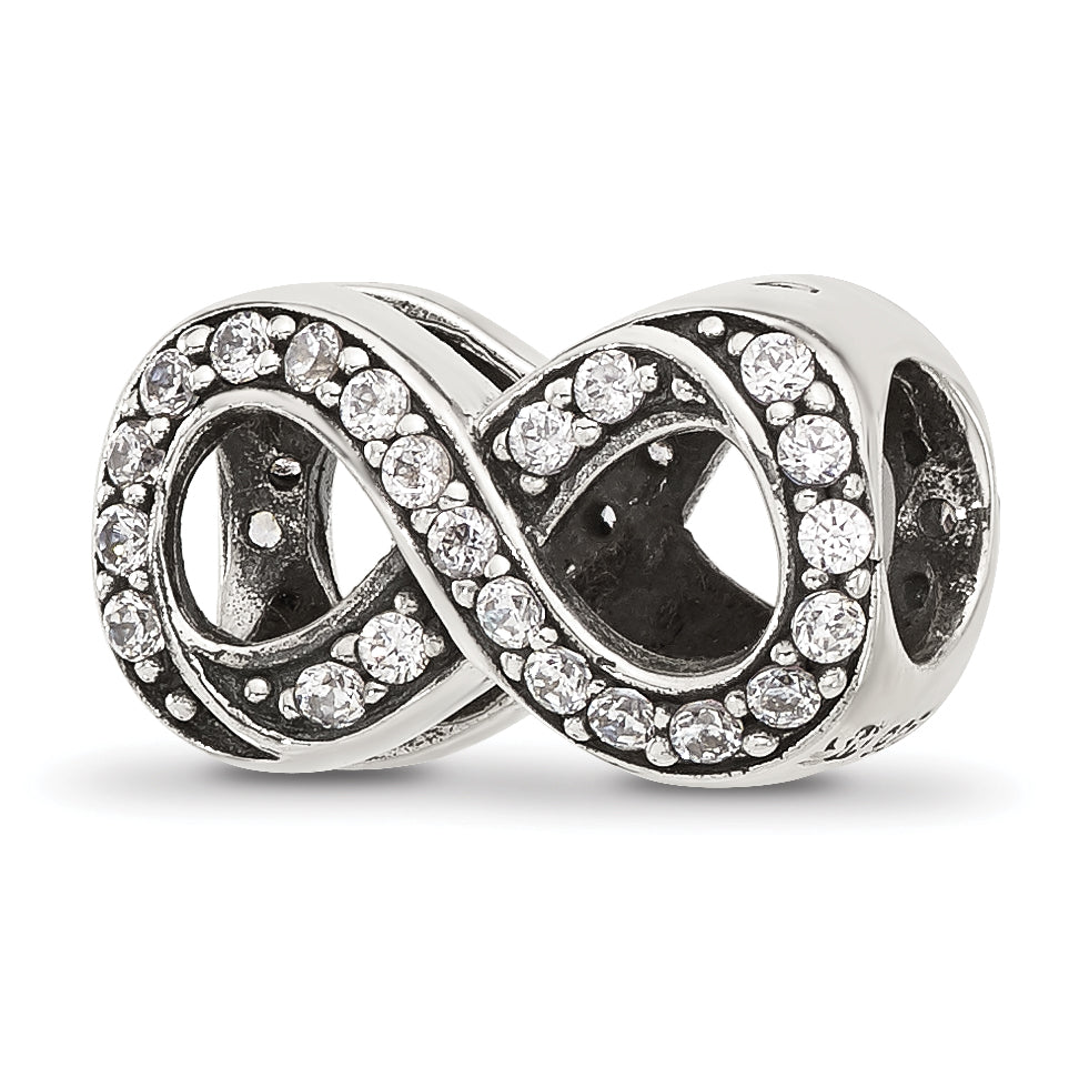 Sterling Silver Reflections CZ Infinity Bead Main image