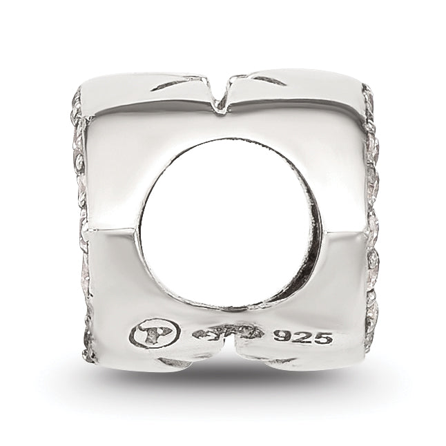 Sterling Silver Reflections Enameled and CZ Eye Bead Secondary image