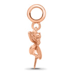 Sterling Silver Reflections Rose Gold-plated Fairy Dangle Bead