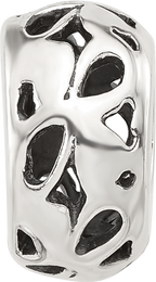 Sterling Silver Reflections Design Spacer  Bead