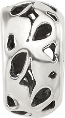 Sterling Silver Reflections Design Spacer  Bead