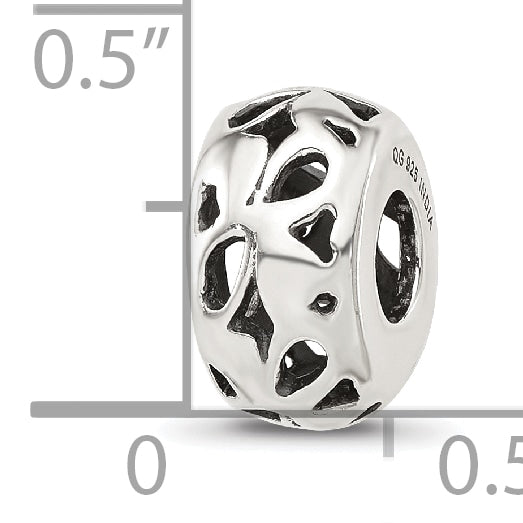 Sterling Silver Reflections Design Spacer  Bead