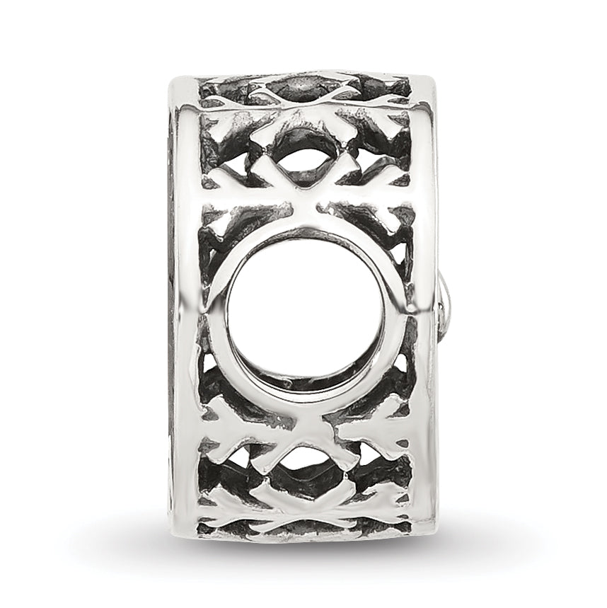 Sterling Silver Reflections Snowflake Circle Bead Secondary image