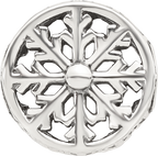 Sterling Silver Reflections Snowflake Circle Bead