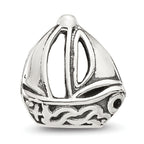 Sterling Silver Reflections Sailboat Bead