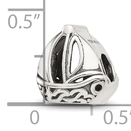 Sterling Silver Reflections Sailboat Bead