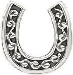 Sterling Silver Reflections Horseshoe Bead