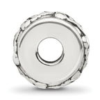 Sterling Silver Reflections Scroll Design Spacer  Bead