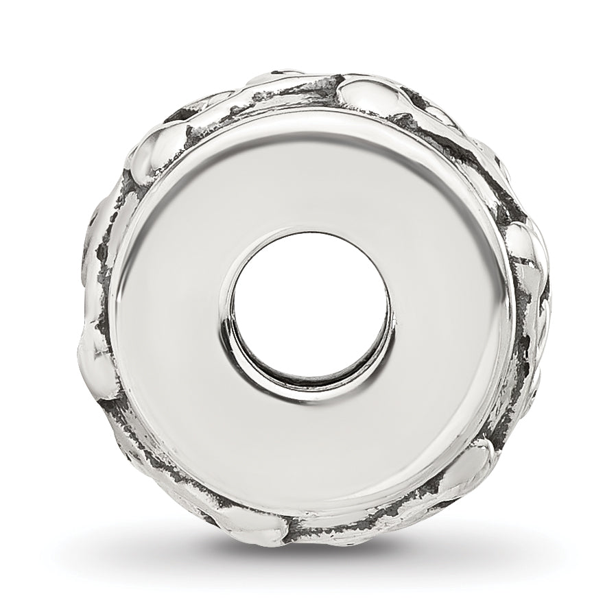 Sterling Silver Reflections Scroll Design Spacer  Bead