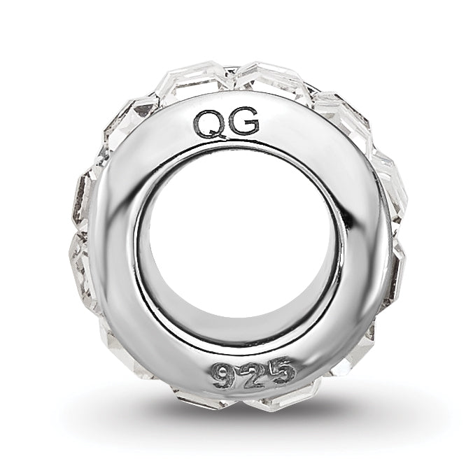Sterling Silver Reflections Rhodium-plated Clear Preciosa Crystal Bead Secondary image
