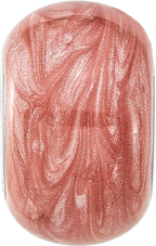 Sterling Silver Reflections Rhodium-plated Dark Pink Shimmer Enamel Bead