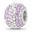 Sterling Silver Reflections RH-plated Purple/Iridecent Preciosa Crystal Bea