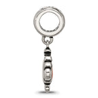 Sterling Silver Reflections Crystal and Enamel Crab Dangle Bead