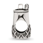 Sterling Silver Reflections Enamel Lime In Fancy Drink Bead