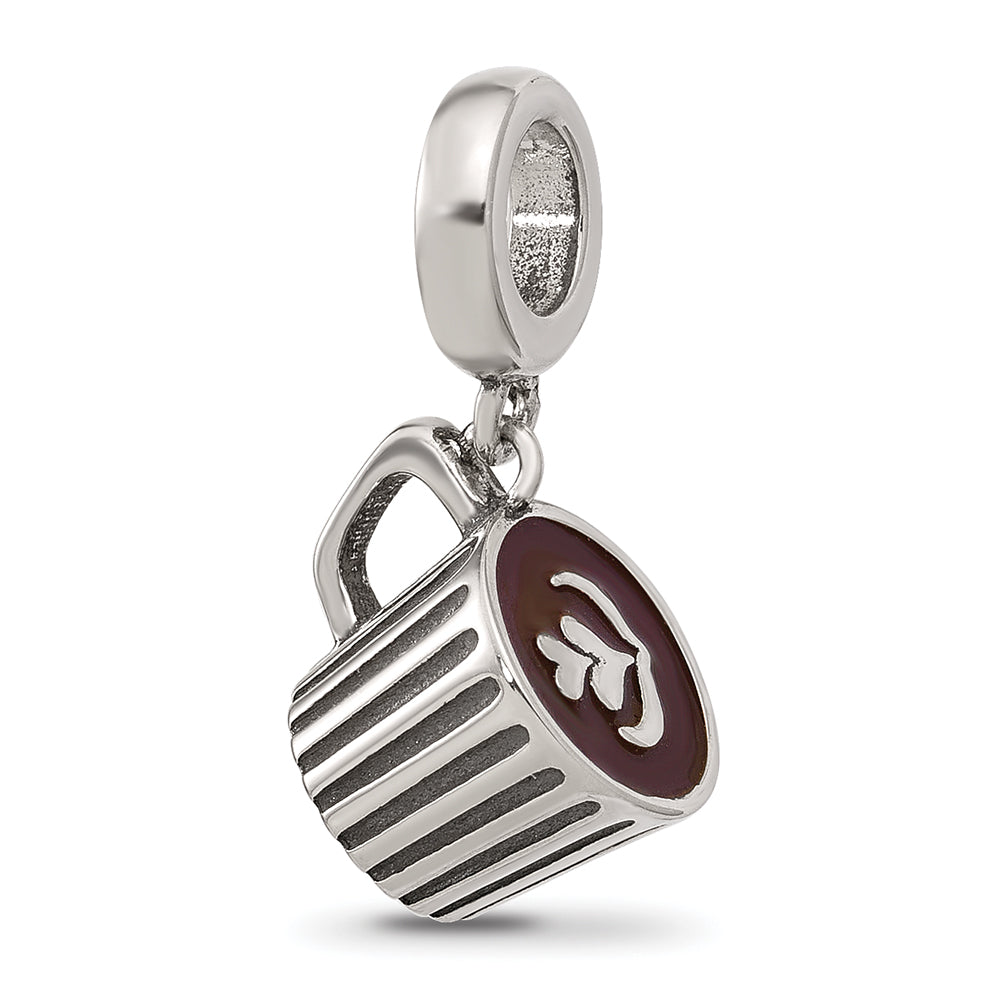 Sterling Silver Reflections Heart Cappuccino Bead Main image