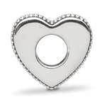 Sterling Silver Reflections Crystal and Enamel Pink Heart MOM Bead