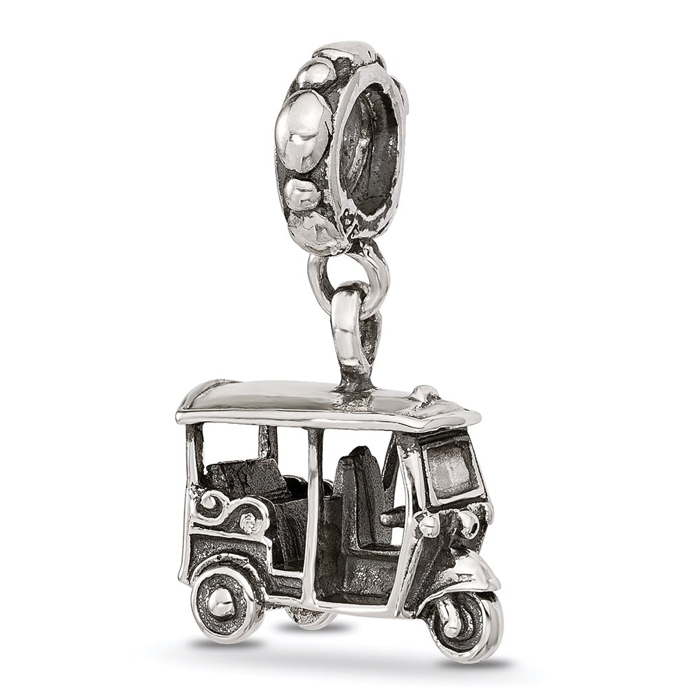 Sterling Silver Polished 3 Wheel Cab Dangle Bead Main image