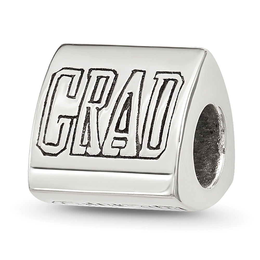 Sterling Silver Polished 2025 Graduation Bead