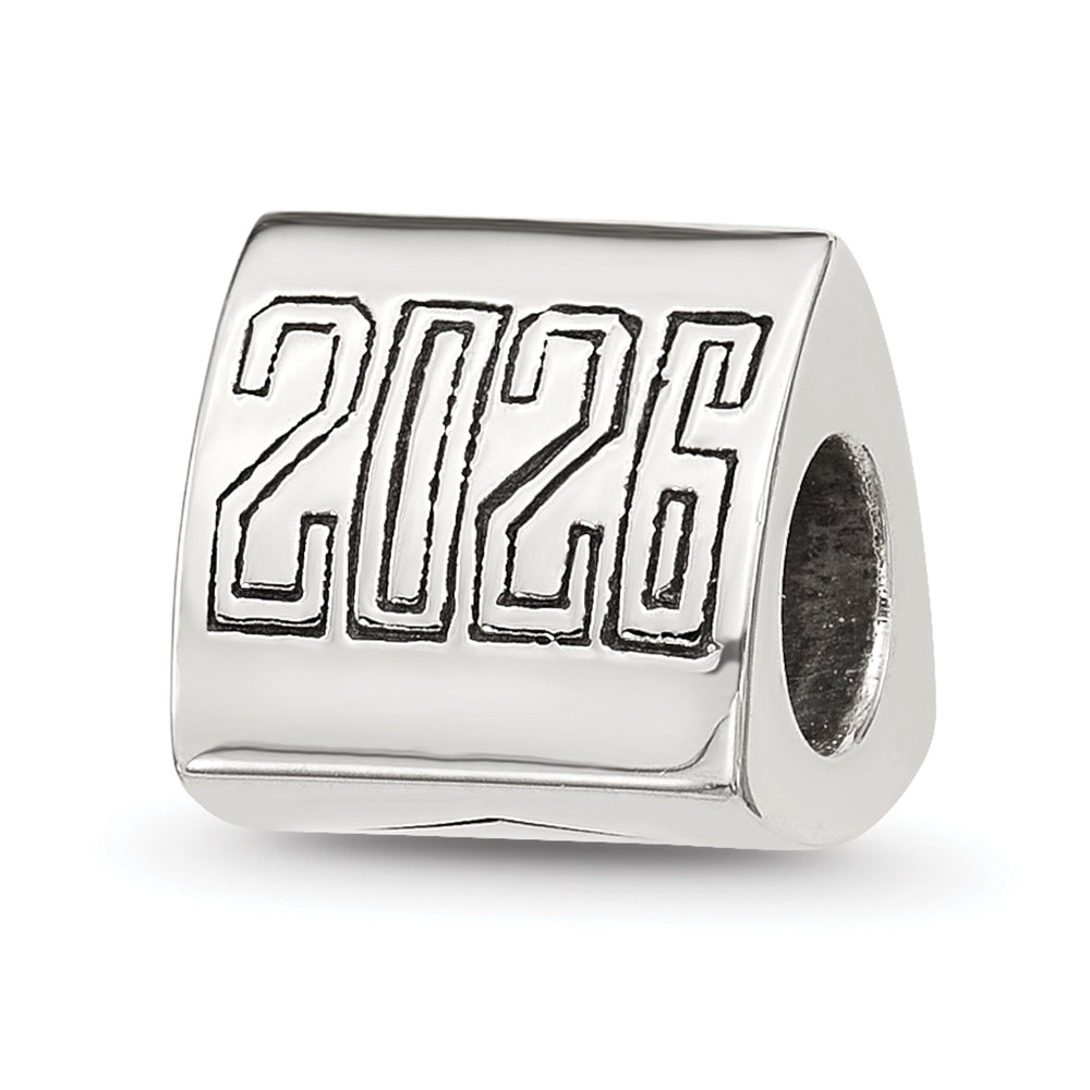 Sterling Silver Polished 2026 Graduation Bead Main image