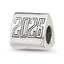 Sterling Silver Polished 2026 Graduation Bead