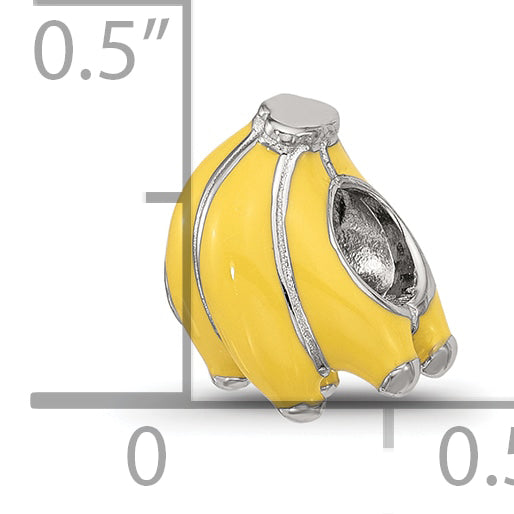 Sterling Silver Reflections Kids Enamel Banana Bunch Bead