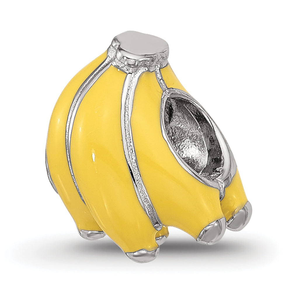 Sterling Silver Reflections Kids Enamel Banana Bunch Bead Main image