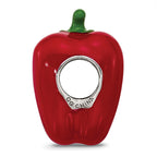 Sterling Silver Reflections Enamel Red Bell Pepper Bead