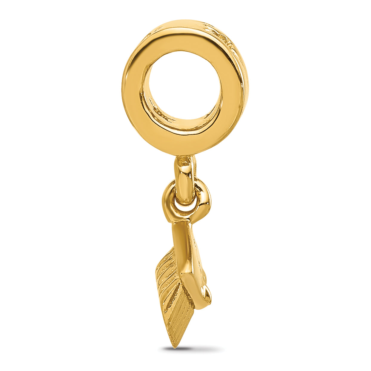 Sterling Silver Reflections Gold-plated Graduation Cap Dangle Bead Secondary image