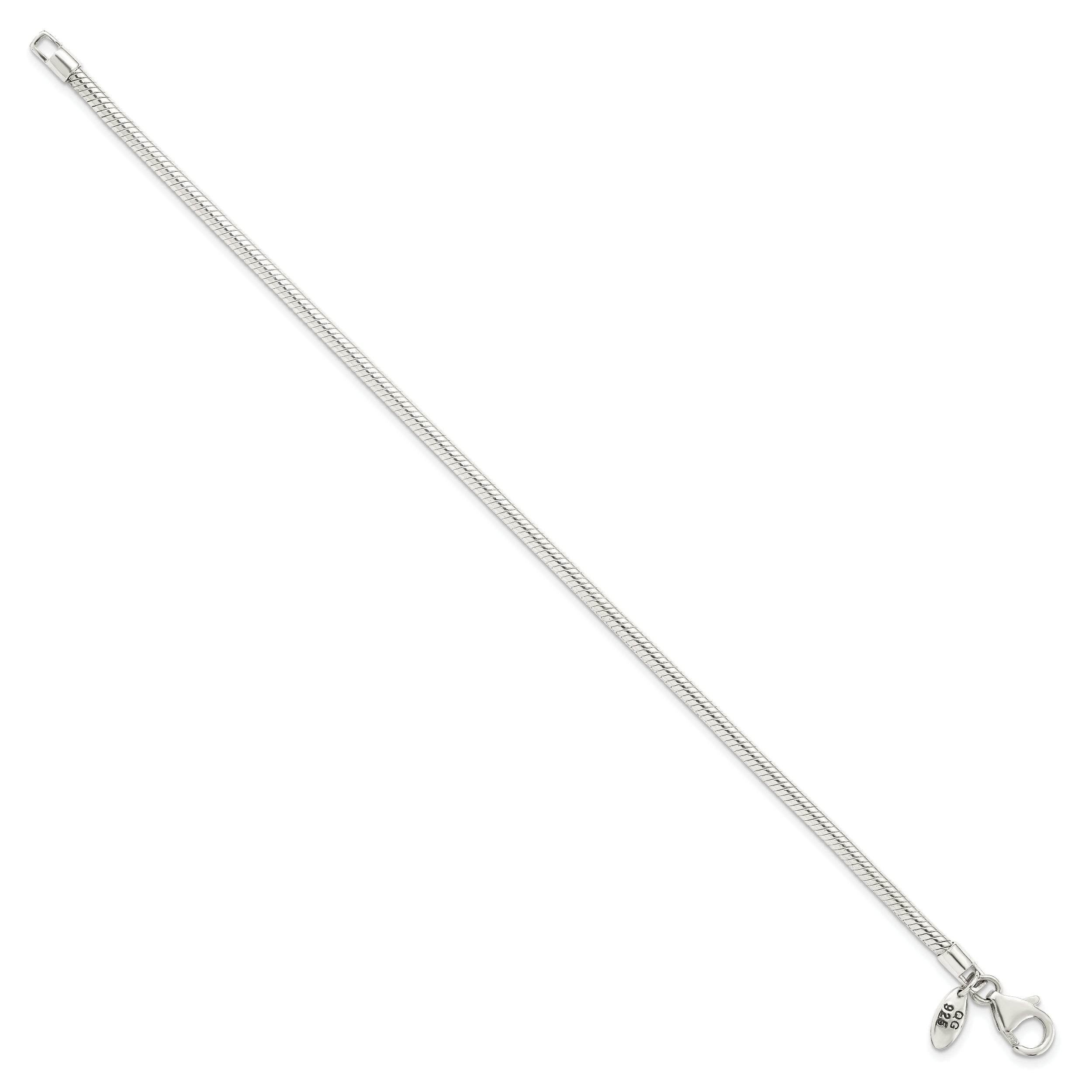 Sterling Silver Reflections Lobster Clasp Bead Anklet