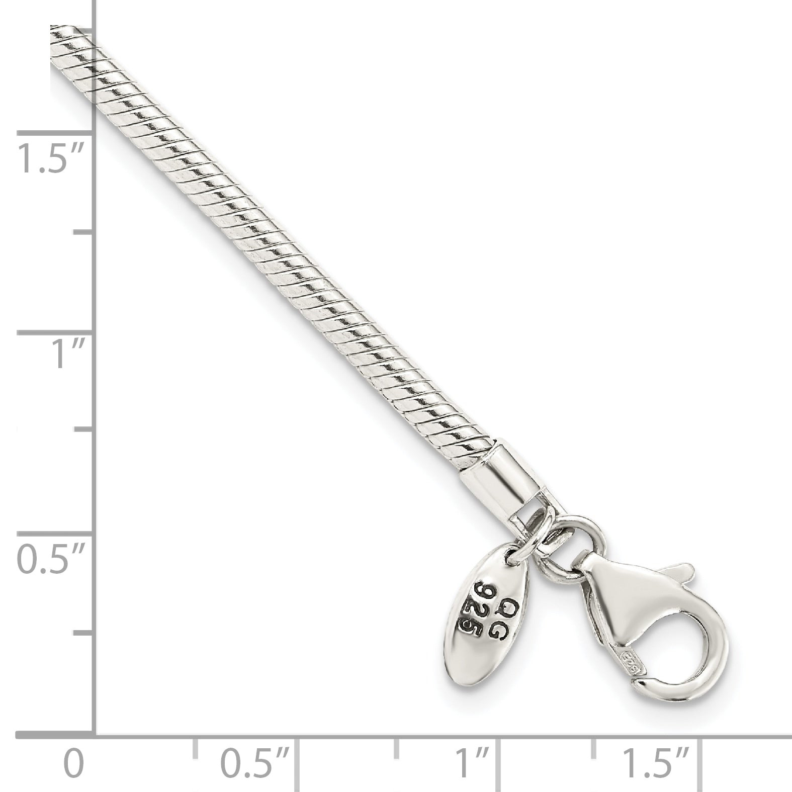 Sterling Silver Reflections Lobster Clasp Bead Anklet