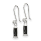 Sterling Silver Reflections Rh-plated Enamel Heart Shepherd Hook Earrings