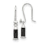 Sterling Silver Reflections Rh-plated Enamel Heart Shepherd Hook Earrings